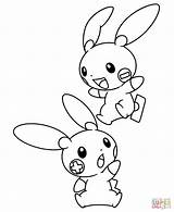 Coloring Pages Eevee Pikachu Plusle Minun Gallade Meloetta Pokemon Mew Print Supercoloring Color Getcolorings Printable Obsession Draw sketch template