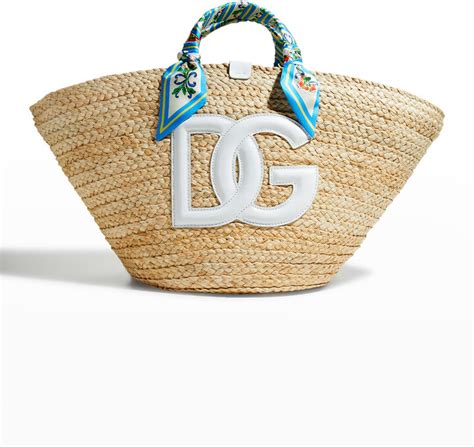 dolce and gabbana kendra logo scarf basket tote bag shopstyle