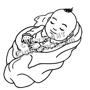black  white baby clipart    clipartmag