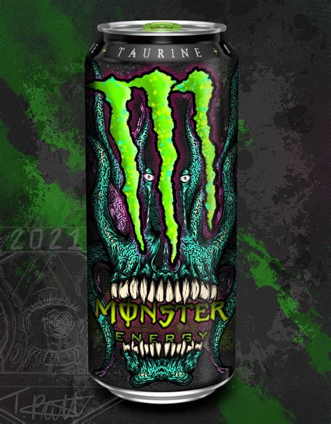 Artstation Monster Energy Can Design