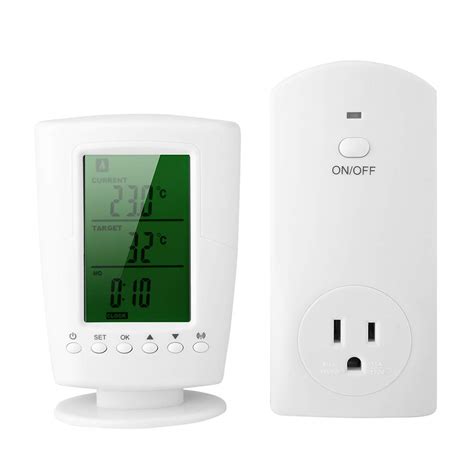 buy wireless programmable thermostat plug outlet electric outlet thermostatplug  thermostat