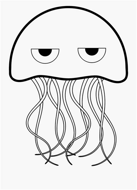 jellyfish clipart outline pictures  cliparts pub