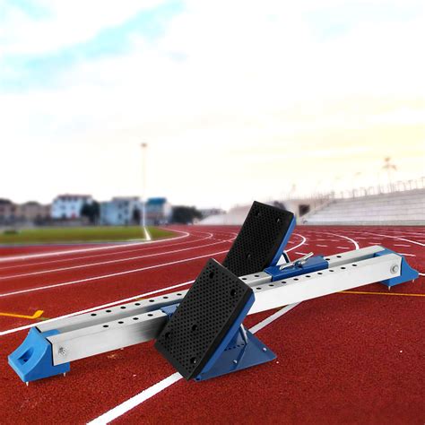 athletics scholastic track starting block aluminum sports premium track