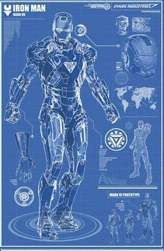 iron man blueprints stark industries   hd desktop