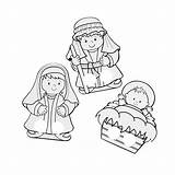 Nativity Puppets Finger Color Own Coloring Orientaltrading sketch template