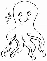 Octopus Coloring Pages Print Animal Octopus7 sketch template