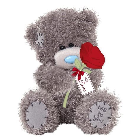 tatty teddy   love    bear  rose