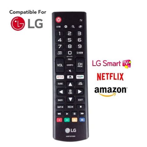 Lg Lcd Led Smart Tv Remote Control Akb75375604 With Netflix And