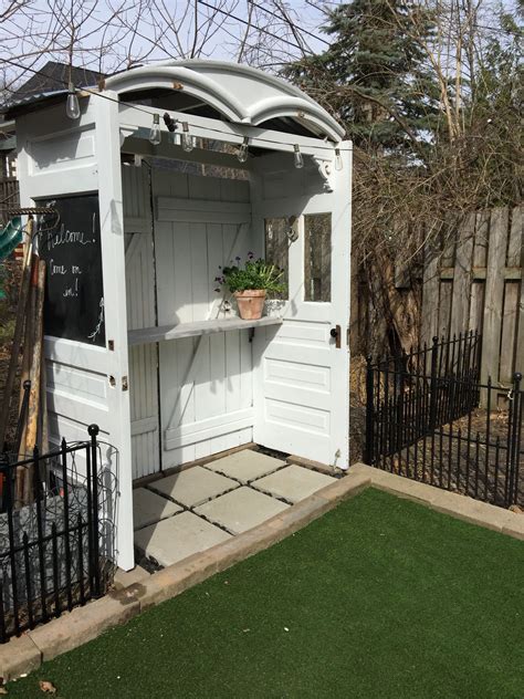 potting shed created    doors  architectural