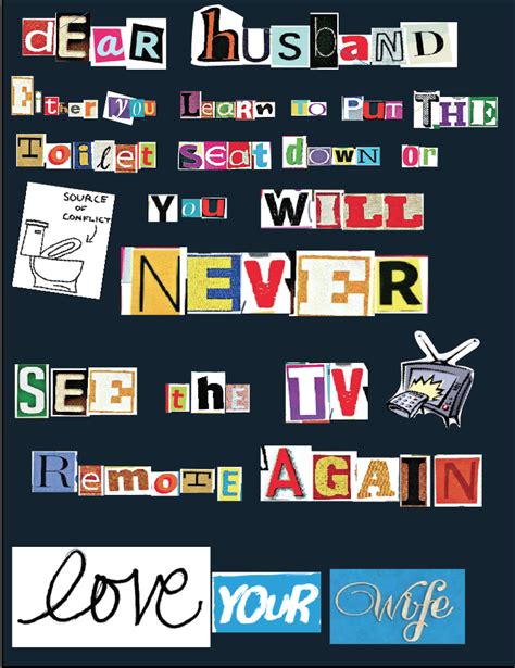 Ransom Note Project By Rose Of Bohemia Notes Project