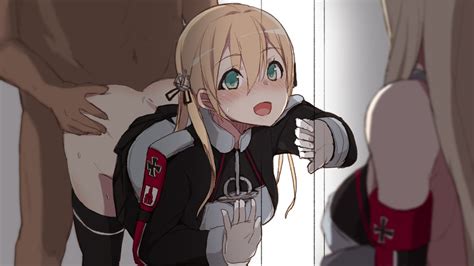 prinz eugen and bismarck kantai collection drawn by maze