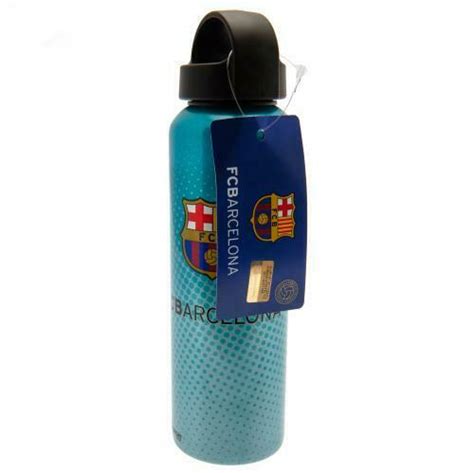 fc barcelona metallic blue aluminium drinks bottle ebay