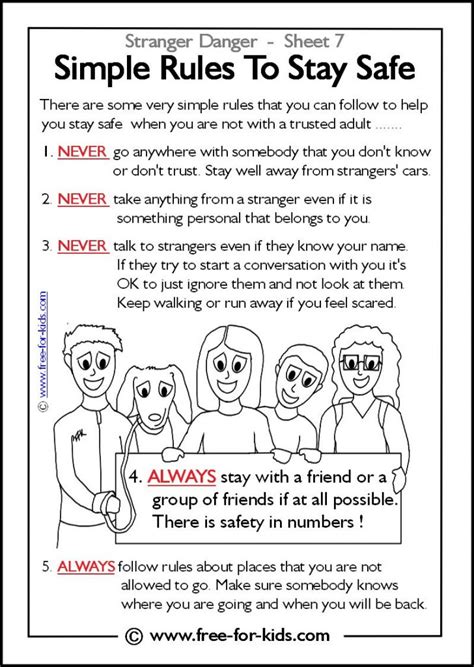 rules  stay safe teaching safety safety lesson plans lesson