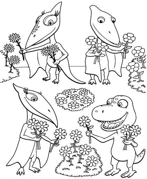 coloring pages   animated tv series dinosaur train  print