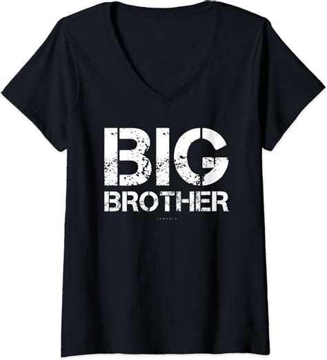 Womens Funny Brother Tshirts Big Brother Shirt V Neck T