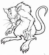 Evil Rat Drawing Getdrawings sketch template