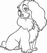 Lady Coloring Tramp Pages Disney Dog Horse Wecoloringpage Sheets Choose Board Printable Kids sketch template