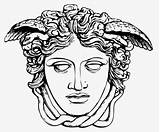 Versace Medusa Clipartkey sketch template