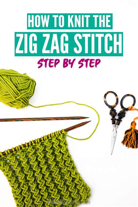 How To Knit The Zigzag Rib Stitch Step By Step Knitting Tutorial [ Video]