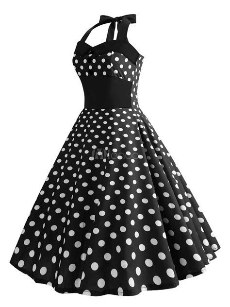 polka dot vintage dress 1950s pin up rockabilly dress
