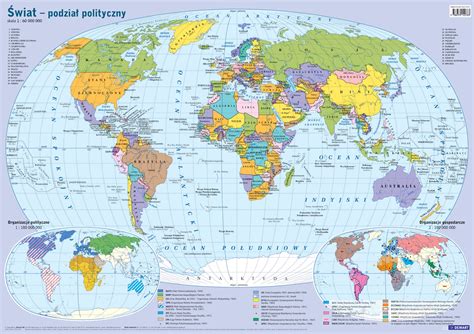 mapa polityczna swiata scienna praca zbiorowa