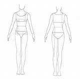 Template Fashion Model Sketch Drawing Dress Templates Body Female Outline Costume Blank Figure Form Sketches Illustration Woman Male Project Clothes sketch template