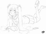 Miku Coloring Pages Hatsune Vocaloid Getcolorings Color Colouring sketch template