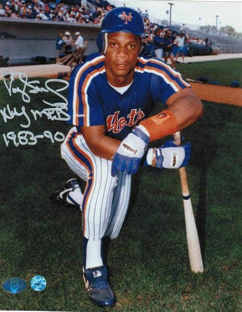 darryl strawberry  york mets autographed  photo inscribed ny mets