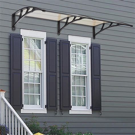 door window outdoor awning polycarbonate patio sun shade cover canopy ebay