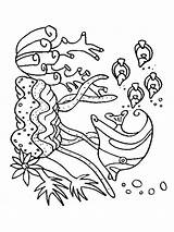 Coloring Seaweed Pages sketch template
