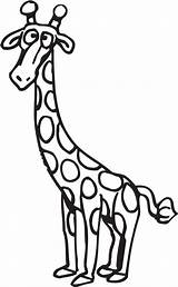 Girafa Colorir Giraffe Qdb sketch template