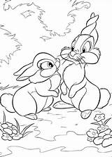 Hasen Ausmalbild Bambi Rabbits Thumper Kategorien sketch template