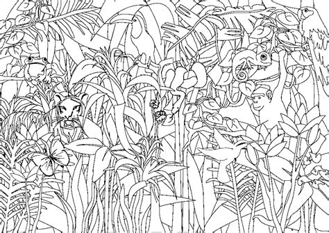 jungle printable coloring page  printable coloring pages