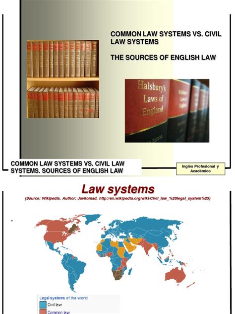 Common Law Vs Civil Law And Sources Precedent English Law