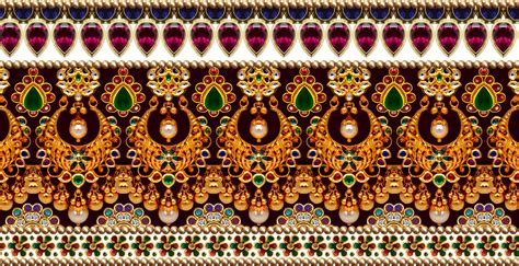 An Intricate Pattern With Gold Green And Purple Colors On The Side Of