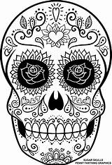 Skulls Printable sketch template