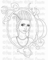 Clara Coloring Digital Stamp Pages Stamps sketch template