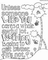 Coloring Dr Seuss Pages Quote Lorax Printable Sheets Dynu Print sketch template