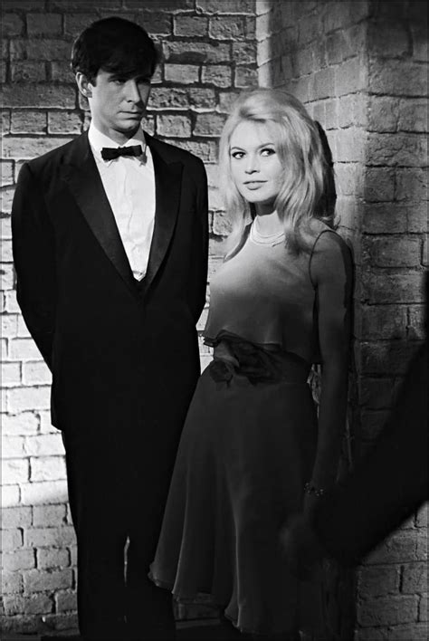 anthony perkins and brigitte bardot for une ravissante idiote directed