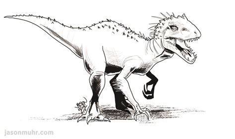 Daily Sketch Jurassic World Indominus Rex — Jason Muhr Freelance