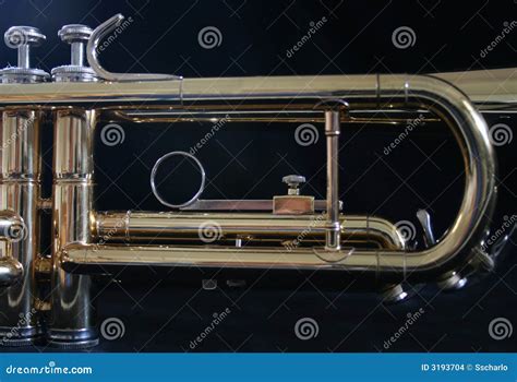 trumpet parts stock photo image  valves photograph