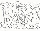 Baptism Coloring Pages Printables Printable Color Absolutely Getcolorings Doodles Religious Getdrawings sketch template