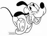 Pluto Baby Coloring Running Pages Disneyclips Goofy Printable Funstuff sketch template