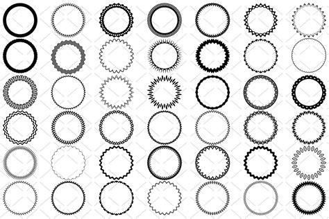 frames circle border svg  monograms design bundles