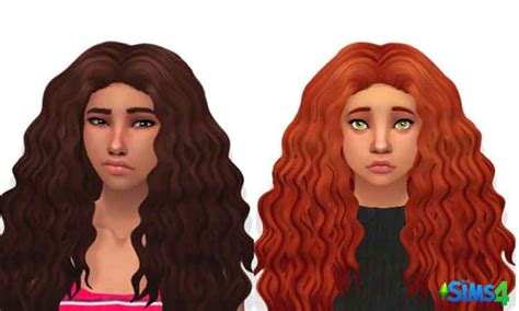 sims  curly hair cc mods hairstyles native gamer