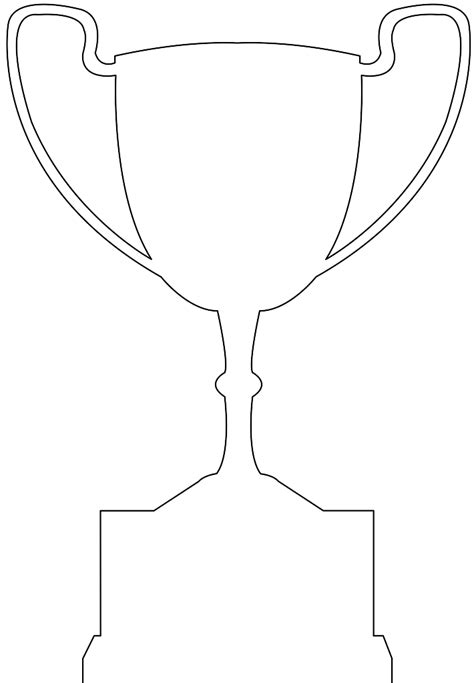 award cup trophy silhouette  vector silhouettes