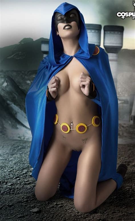 Covering Breasts Raven Cosplay Pics Superheroes