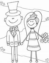 Coloring Wedding Pages Bride Doodle Alley Kids Groom Colouring Printable Sheets Choose Board sketch template