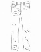 Pants Jeans Coloring Pages Shorts Color Denim Blue Printable Sheet Kids Print Getcolorings sketch template