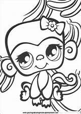Coloring Pages Girly Pet Littlest Shop Print Cute Printable Monkey Kids Colouring Lps Little Sheets Para Color Letscolorit Sheet Animal sketch template
